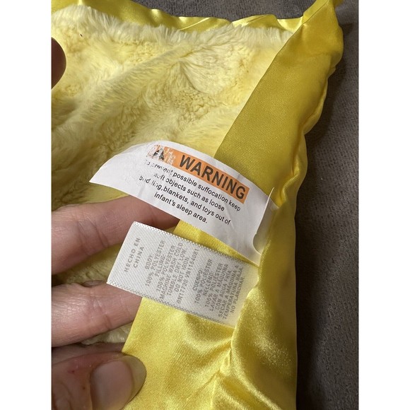 Cloud Island Yellow Chick Crinkle Wings Plush Baby Lovey Satin Trim Easter 14” - Picture 7 of 8